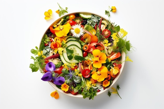 Colorful salad bowl